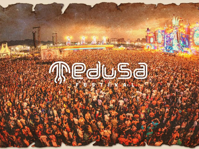 A frame from a video of Medusa Festival 2024