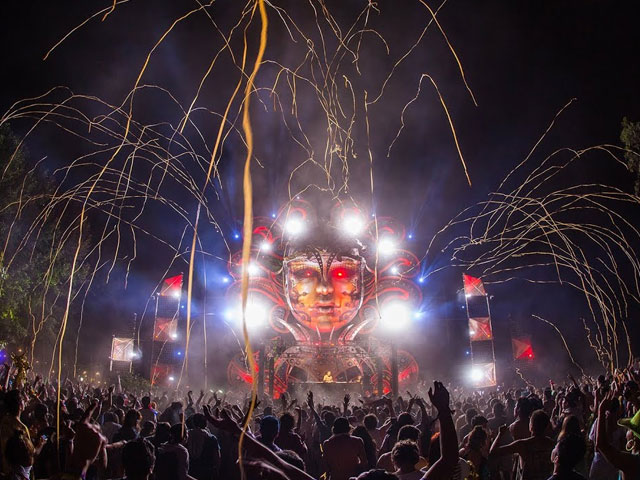 A frame from a video of Mysteryland Chile 2013